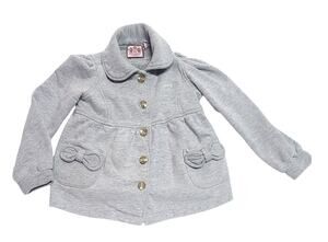 Juicy Couture gray cotton jacket girl's size small
